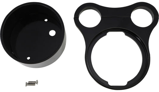 Drag Specialties 2210-0563 Tee-bar Gauge Mounts for 1 1/2in. Mounts - Flat Black