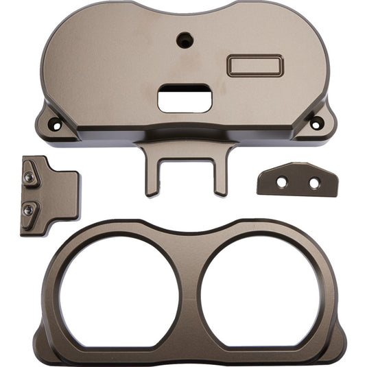 La Choppers LA-7397-03Z Dual Gauge Mount for Performance Risers - Bronze