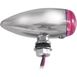 Emgo 61-73190L Slimline LED Bullet Light Set - Chrome Housing - Interchangeable Red/Amber Lens