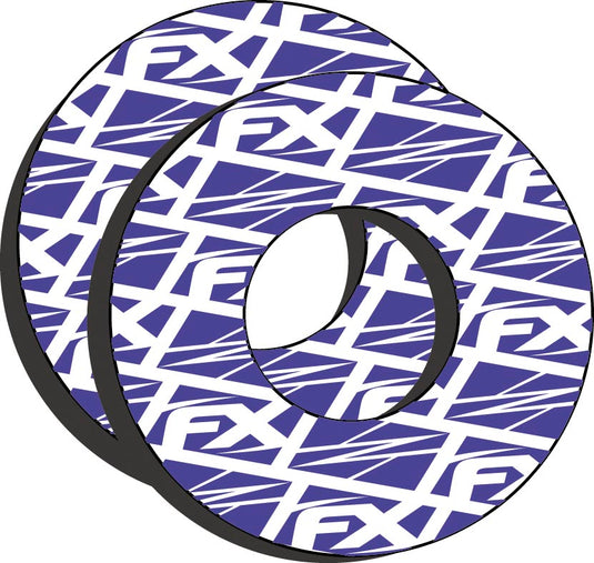 Factory Effex 15-67920 Moto Grip Donuts - Yamaha Blue/White