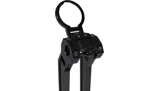 La Choppers LA-7397-01B Gauge Mount - Single - Black Anodized