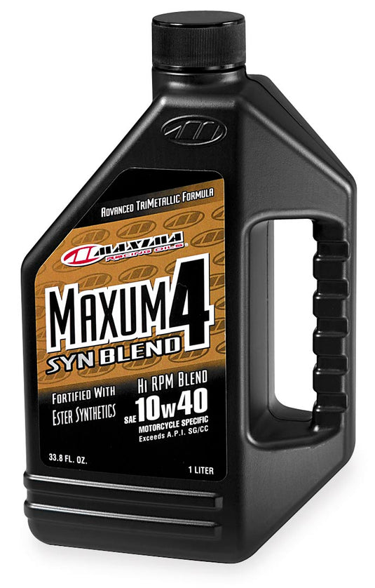 Maxima 34901B Maxum4 Synthetic Blend Oil - 10W40 - 1L.