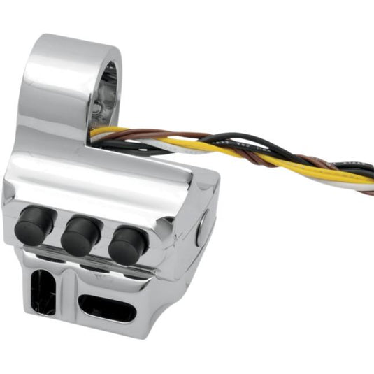 Performance Machine 0062-2043-CH Contour Hydraulic Clutch 5-Button Switch Housing - Chrome