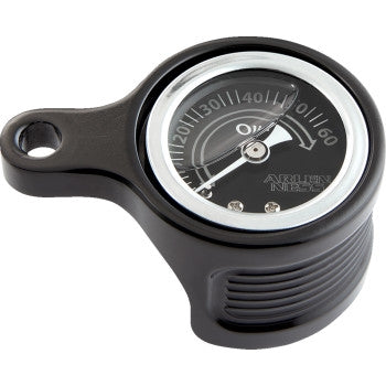 Arlen Ness 610-101 Oil Pressure Gauge Kit For M8 Engines - Black