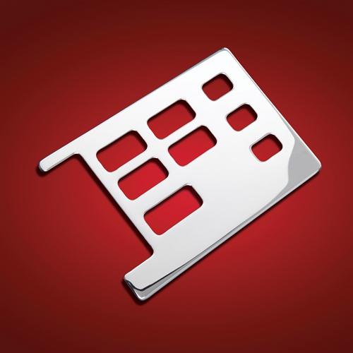 Show Chrome 52-561 Radio Panel Accent-Chrome