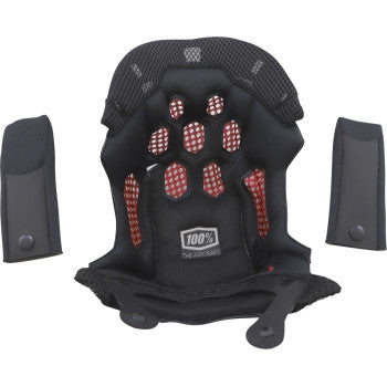 100% 89007-00004 Liner for Aircraft Bicycle Helmet - XL - Black