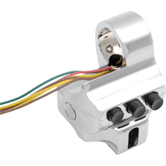 Performance Machine 0062-2040-CH Contour Brake 4-Button Switch Housing - Chrome
