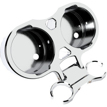 La Choppers LA-7398-02C T-Bar Gauge Relocation Kits - 1in. - Chrome