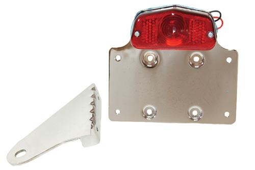 Emgo 62-21551 Lucas Style Heavy Duty Tail Light Mounting Bracket - Chromed Steel