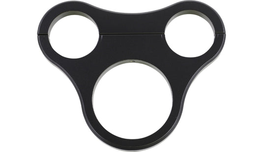 Drag Specialties 2210-0566 Tee-Bar Gauge Mounts for 1 1/2in. T-Bars - 02.375in./2.4in. Mini Gauges - Flat Black