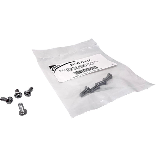 Drag Specialties 2401-1565 Switch Housing Screw Kit - Chrome/Plated