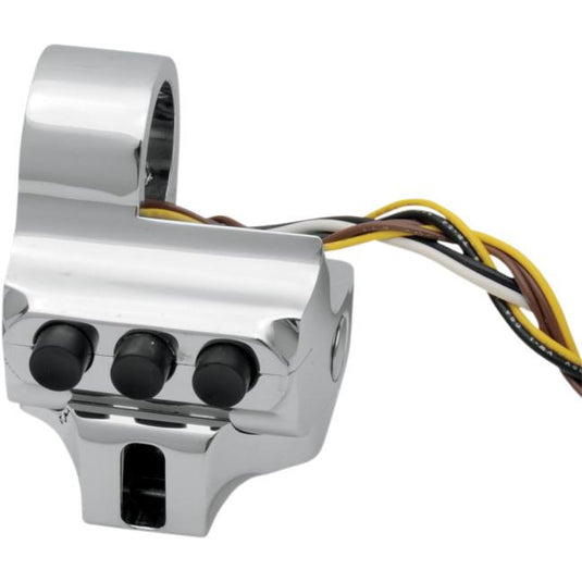 Performance Machine 0062-2044-CH Contour Cable Clutch 4-Button Switch Housing - Chrome