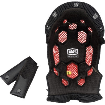 100% 89013-00001 Liner for Aircraft 2 Bicycle Helmet - Sm/Md - Black