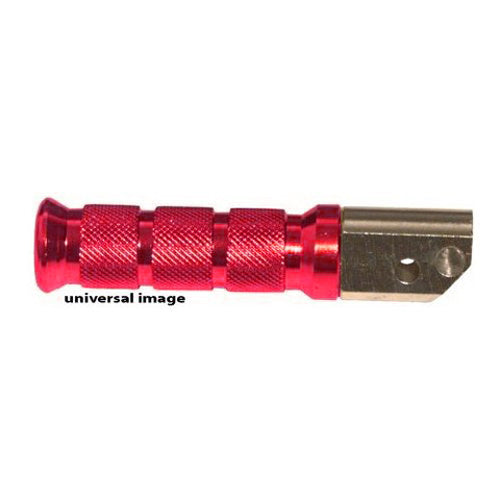 Emgo 50-11222A Slash-Cut Style Footpegs - Passenger - Red