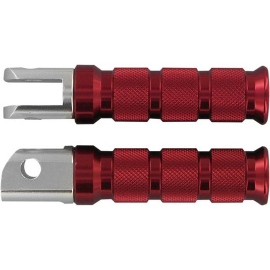 Emgo 50-11223A Slash-Cut Style Footpegs - Passenger - Blue