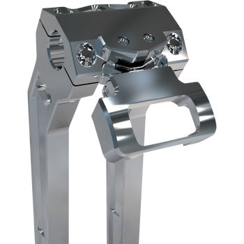 La Choppers LA-7397-00R Gauge Mount - Single - Raw Aluminum