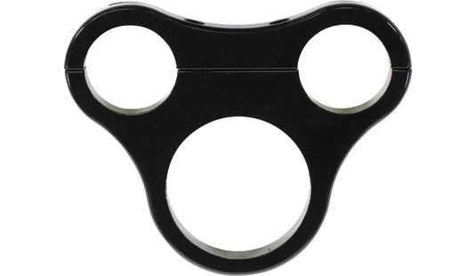 Drag Specialties 2210-0565 Tee-Bar Gauge Mounts for 1 1/2in. T-Bars - 02.375in./2.4in. Mini Gauges - Gloss Black