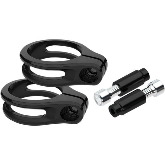 Rsd 0207-2013-B Gloss Black Turn Signal Fork Mounts - 49mm