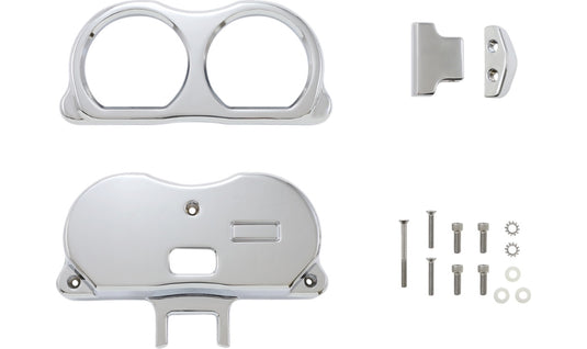 La Choppers LA-7397-03C Dual Gauge Mount For Performance Riser