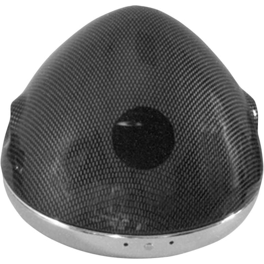 Emgo 66-65069 Lucas Style 7in. Side Mount Headlight Shells - Carbon