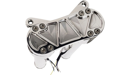 Accutronix HR2210-MC 1 1/8in. Bandit Riser Kits With Gauge Mount Adapter - 10in. - Chrome