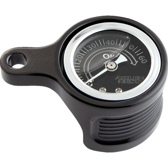 Arlen Ness 610-103 Oil Pressure Gauge - Black Anodized