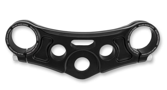 Rsd 0208-2108-B Top Triple Clamp - Gloss Black without Riser Holes