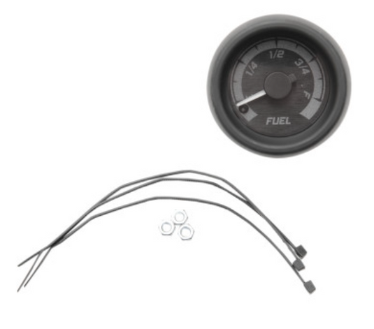 Dakota Digital MVX-8K-F-KG-K MVX-8K Fuel Gauge - Black/Gray Background - Black Bezel