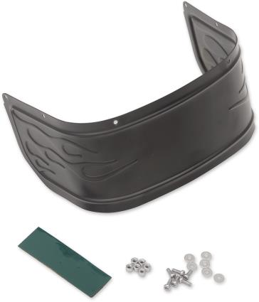 Drag Specialties 1405-0224 Front Fender Skirt - Flamed - Black