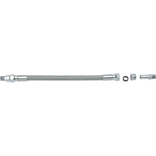 Drag Specialties 0711-0043 Universal Stainless Steel Braided Oil Line - 8in.