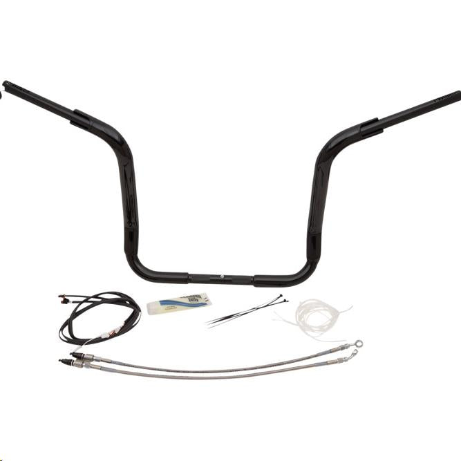 Fat Baggers, Inc. 809514-B 1-1/2in. EZ Install Pointed Top Handlebar Kit - Black