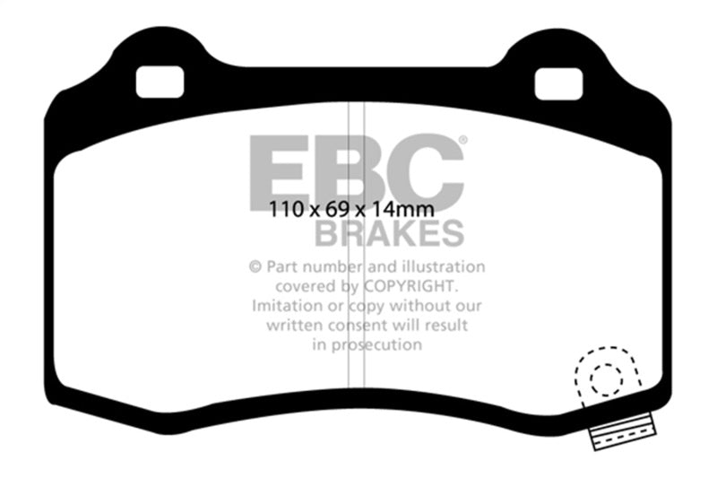 Load image into Gallery viewer, Ebc DP41788R EBC Yellowstuff Brake Pad Sets
