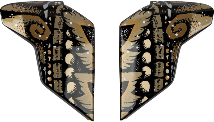 Icon Side Plates for Airflite Helmets - Day Tripper Gold