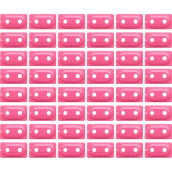 Woodys ADD2-3820-B Double Digger Aluminum Support Plates - 5/16in. - Pink (48pk.)