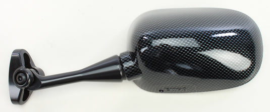 Emgo 20-87024 OEM Style Mirror - Carbon Fiber Finish - Left