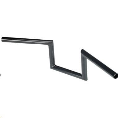 Biltwell Inc. 6010-2016 1in. Zed Slotted Handlebar - Black Electroplated