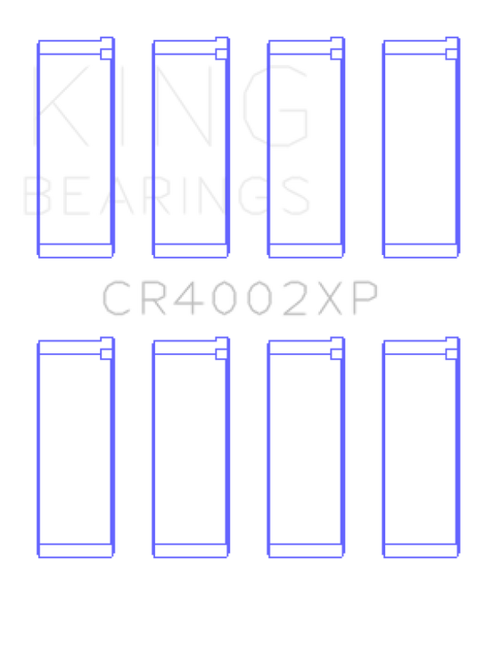 King Engine Bearings CR4002XP0.25 KING Performance Rod Bearings