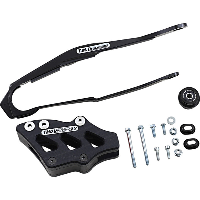 T.M. Designworks DCK-OR5-BK Dirt Cross Multi-Purpose Chain Slide-N-Guide Kit FE2 Guide - Black