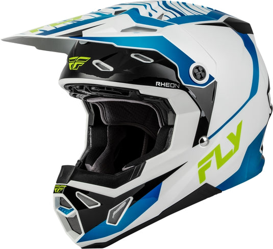 Fly Racing Formula CP Charge Helmet (X-Small, White/Blue/Black)