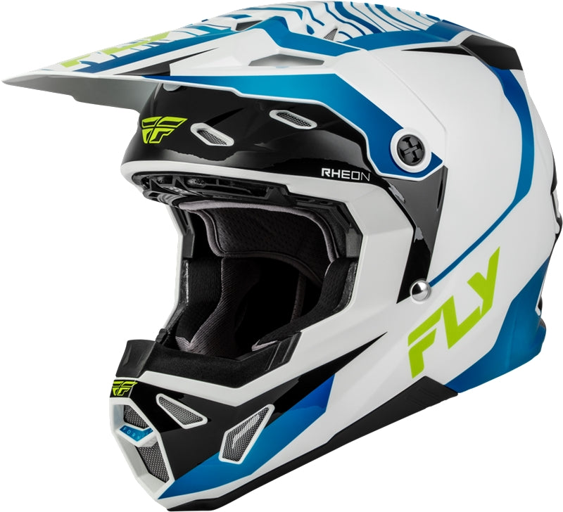 Load image into Gallery viewer, Fly Racing Formula CP Charge Helmet (Large, White/Blue/Black)
