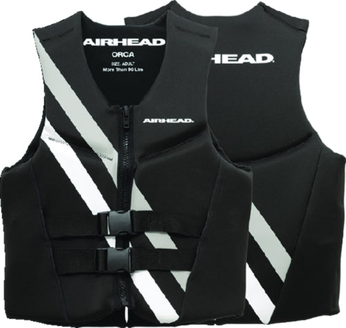 Airhead 10075-08-B-BK Orca Neolite Kwik-Dry Life Vest - Black/White - Sm