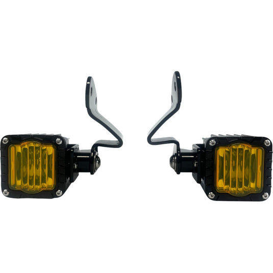 Custom Dynamics SD-23RG-FT-YB Shark Demon LED Front Turn Signals - SAE Lens - Yellow