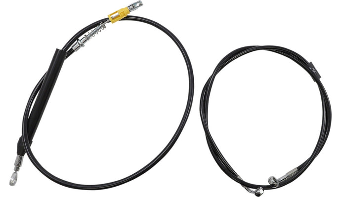 La Choppers LA-8156KT2-16B Complete Handlebar Cable/Brake & Clutch Line/Wire Kit - Black Vinyl