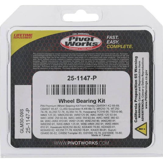 Pivot Works 25-1147-P PIV Wheel Bearing Kit