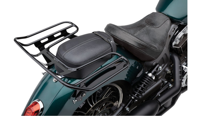 Cobra 502-2612B Big Ass Wrap Around Racks for Indian - Pillion Pad - Black