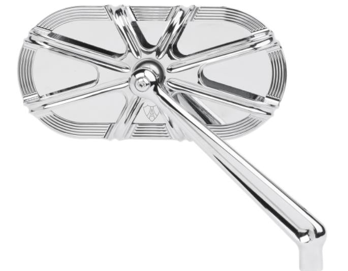 Arlen Ness 13-163 Caged Series 10-Gauge Mirror - Right - Chrome