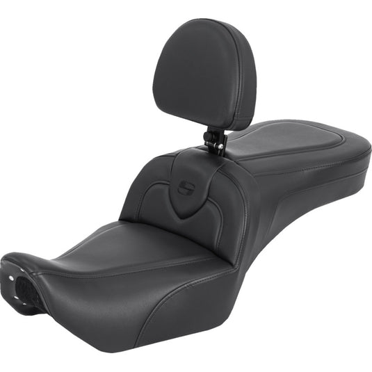 Saddlemen 822-11-187BR RoadSofa Seat with Driver Backrest
