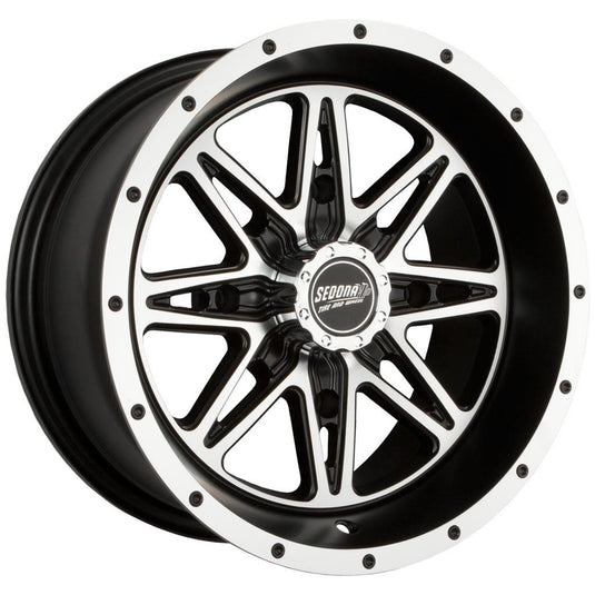 Sedona A78M57056-43S Badlands Machined Wheel - 15x7 - 4+3 Offset - 4/156
