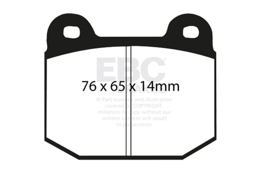 Ebc DP41537R EBC Yellowstuff Brake Pad Sets