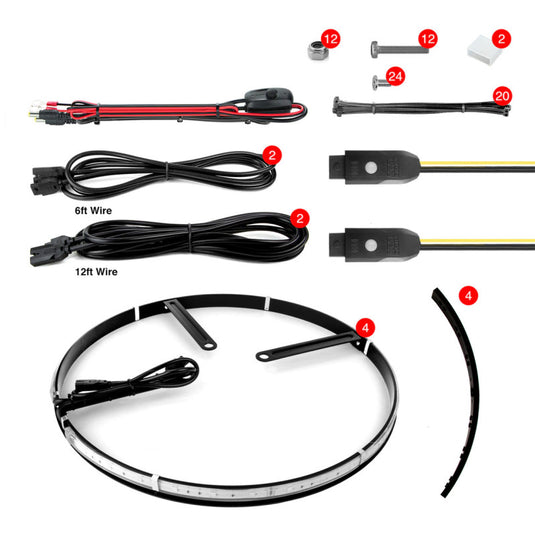 Xkglow XK-WHEEL-KIT-AD XKG LED Light Kit